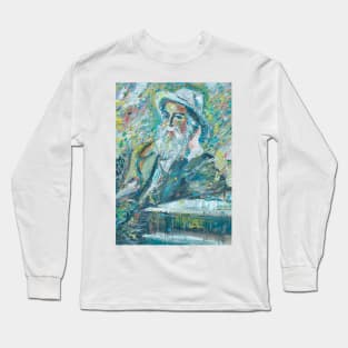 WALT WHITMAN oil portrait Long Sleeve T-Shirt